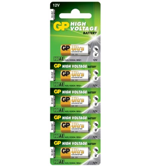 GP Batteries GP23AE-C5 12V Specialist Alkaline Battery Carded 5